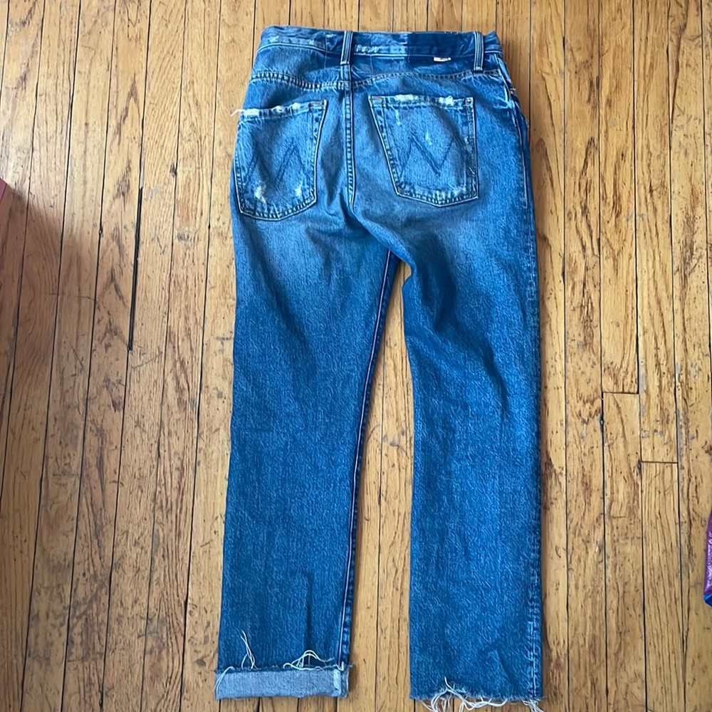 THE SCRAPPER CUFF ANKLE FRAY (Mother denim)